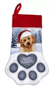 Labradoodle Holiday Christmas Stocking