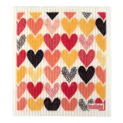 RetroKitchen Compostable Sponge Cloth - Hearts | Flora & Fauna AU