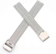 [bullish] 14mm Screwing Stainless Steel Watch Strap Replacement for Skagen Fits Selected Models Listed Below 355SMM1 355SSGS 355SSRS 355SSS1