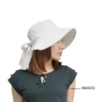 在飛比找ETMall東森購物網優惠-日本NakaHatsu超輕量純棉護頸蝴蝶遮陽帽
