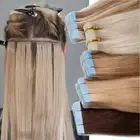 Russian Invisible Tape In Hair Extensions 100% Real Human Hair THICK Skin Weft X