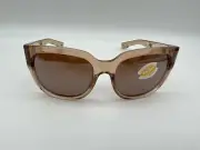 NEW Costa Del Mar WATERWOMAN 2 Polarized Sunglasses Blonde Crystal Copper Silver