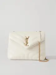 SAINT LAURENT - Loulou Small Quilted Leather Shoulder Bag - White - One size