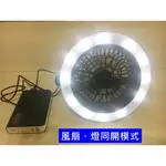 🚲⧔騎趣戶外⧕營燈風扇 USB LED FAN 風扇營燈 吊燈 手持風扇 小電扇 迷你風扇 手風扇 補光燈 登山 露營