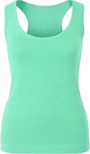 [STAR FASHION] Women's Racerback Tank Top Vest Muscle Fit Plain Summer Gym Sports Wear T-Shirts for Ladies Race Back Vest UK Plus Size
