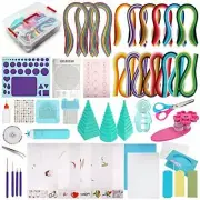 PAPER QUILLING KIT with Strips Tools Storage Box for DIY Learning Crafts MDLUU
