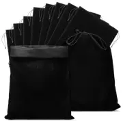 10 Pcs Black Velvet Bag Favor Bags Drawstring Party Favors Man Travel