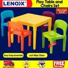 Kids & Toddler 5 PIECE Play Table and 4 Chair Sets Learning Activity Furniture