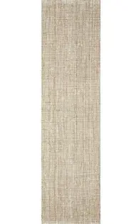 Madras Mario White Runner by Rug Culture-400X80CM - RUNNER