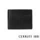 【Cerruti 1881】限量2折 義大利頂級小牛皮8卡短夾皮夾 CEPU05716M 全新專櫃展示品(黑色 贈原廠送禮提袋)