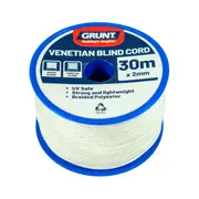 Grunt 2mm x 30m White Venetian Blind Cord
