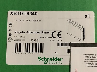 Schneider Electric XBTGT6340 Magelis HMI 12.1" Color Touch Panel TFT Sealed Box