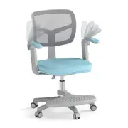 Costway Swivel Chair Height Adjustable Ergonomic Computer Desk Chair Mesh Office Task Chair Teens Blue