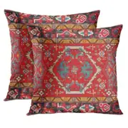 Throw Pillow Covers, Aztec Kilim Home 20" x 20" (Pack of 2) Ethnic Tribal 7