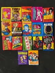 17 PACK NON SPORT WAX PACK LOT 1970'/80s NEW-SEALED