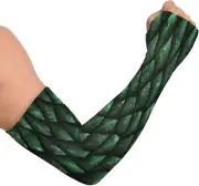 Blueangle UV Sun Protection Arm Sleeves with Thumb Hole - Tropical Palm Trees Co