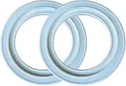 HAOQYUYN 2 Silicone steam Rings for Breville and Sage Espresso Machines 58mm Group Head Seal Gasket Replacement BES920XL/BES900XL/BES980XL/BES990/BSS1BUS1 （White）
