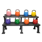 8kg to 32kg Pro Grade Competition Kettlebell Weight Set with Rack Total 150kg