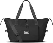 [The Foldie] Foldable Travel Tote Bag for Women - Weekender Bags for Women, Personal Item Travel Bag