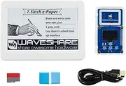 7.5inch Passive NFC-Powered E-Paper Evaluation Kit No Battery Wireless Powering & Data Transfer Comes with NFC Reader, Micro SD Card, and Essential Accessories Ready-to-Use