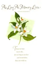 With Deep Sympathy Loss Memory Memories Dogwood Helen Steiner Rice Greeting Card
