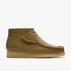 Clarks Originals Men's Wallabee Boots Dark Olive Leather 26180690