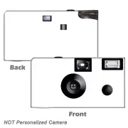 5 Pack White Single Use Disposable Cameras, birthday party, baby shower F56001