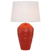 Madrid Table Lamp Red White | Telbix Lighting