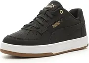 [PUMA] Unisex-Child Caven 2.0 Nubuck Sneaker, Black Black-Gold