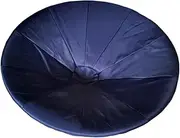 Outdoor Papasan Chair Cushion Cover, Thick Waterproof Round Saucer Chair Cover, Solid Moon Chair Slipcover for Garden Patio 47" Papasan Chair (Navy, Diameter: 133cm)