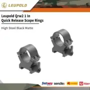Leupold Qrw2 1 In Quick Release Scope Rings High Steel Black Matte #le174071