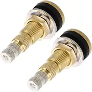 2 Pcs Clamp Valve Stems for Tubeless Tires Durable Agricultural Valve Stems Easy to Install for Tractors Graders and Loaders