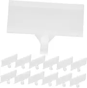 HOOTNEE Supermarket Price Tag Holder 20pcs Wire Shelf Label Holder Clip on Labels for Fridge Organizer Bins