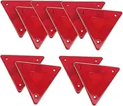 Reflective Triangle Road Sign Set 10pcs Road Safety Warning Signs for Trucks Night Driving Safety No Tools Needed