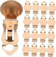 TOGEVAL 50pcs Non-Pierced Frog Ear Clips Ear Helmets Exterior Parts Decals Clip-on Converters Exterior Decals Paper Clip Earrings The Wire Tail Logo Decals Small Bumper Decals Iron Golden