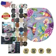 Elegant Hummingbird Soft-Close Toilet Seat - Four-Sided Printing & Easy Install
