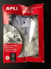A box of APLI Strung Tickets