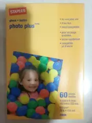 Lot 8 Quantities Staples Photo 4 X 6 inch glossy photo printer paper 60 sheets