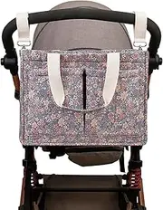 Diaper Caddy Organizer - Lightweight Portable Tote Bag | Classic Floral Pattern Baby Diaper Organizer, Travel Organizer For Wipes, Toys, Pe
