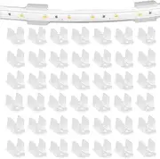Proxima Direct 100 Pack 8 * 16mm Neon Fixing Buckle LED Light Stand Rope Light RGB LED Strip Clips Light Strip Mounting Bracket