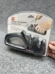 NIB Wusthof 2-Stage Hand Held Pull Through Knife Sharpener coarse/fine grade.