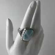 American West - Sterling & Larimar Ring