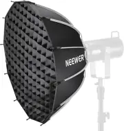 NEEWER 33.5"/85Cm Bowens Mount Parabolic Softbox Dodecagon, Quick Release with D