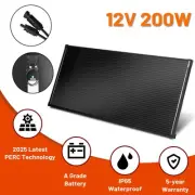 VoltX 200W Solar Panel 12v Mono Fixed PERC Tech Camping Power Battery Charging