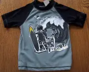 NWT BABY GAP FAR OUT SPACEMAN RASHGUARD BEACH SHIRT 2T / 2 years