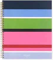 kate spade new york Large College Ruled Notebook, 11" x 9.5" Spiral Notebook with 160 Pages, Sunny Day Stripe