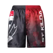 St Kilda Saints AFL AF9814 S21 Boys Team Logo Printed Satin Boxer Shorts New