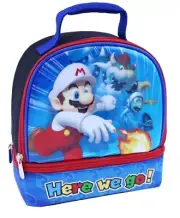 Nintendo Super Mario Brothers Mario Bowser Dome Lunch Bag Lunch Box NEW WT