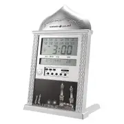 Azan Clock Athan Prayer Clock Automatic Azan Wall Prayer Clock Islamic Muslim Silver