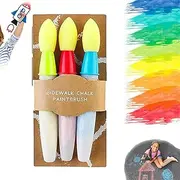 Set Sidewalk Chalk Paint Brush, with Liquid Chalks, Sidewalk Paint Brushes for Kids, Paintbrush Bulk, Add Water to Use, Washable, Easy to Clean (1pc)